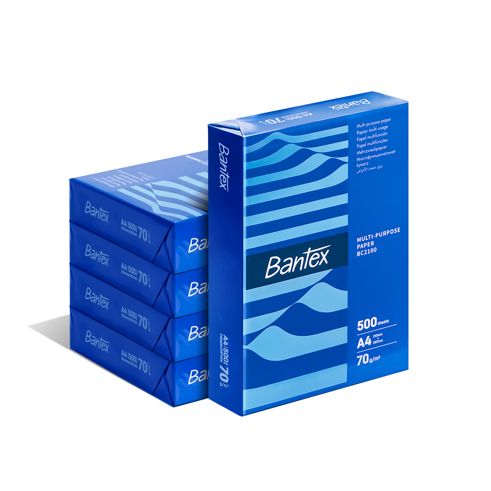 กระดาษถ่ายเอกสาร BANTEX BC2101-MX-05 A4 80แกรม 1รีม 500แผ่น แพ็ค 5รีม